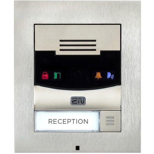 2N IP Solo Intercom Sub Station - Nickel - Cable