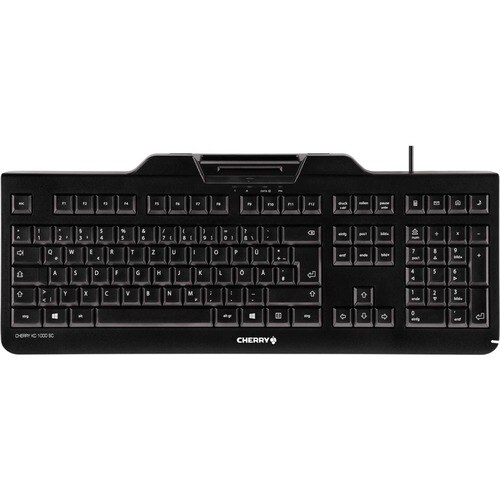 CHERRY KC 1000 SC Keyboard - Cable Connectivity - USB Interface - English (US) - Black - Mechanical Keyswitch