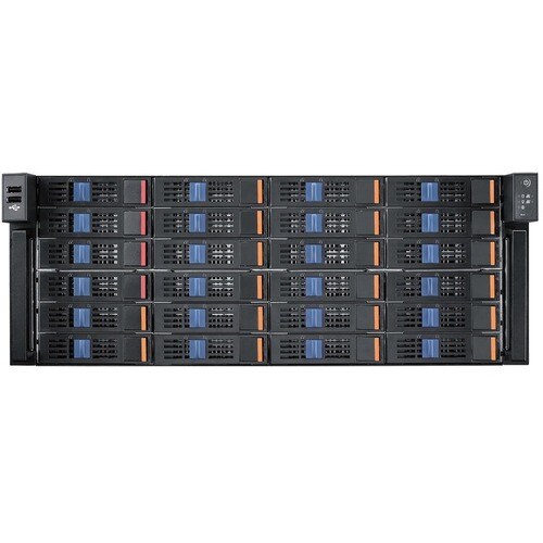 Advantech 4U Storage Chassis for ATX/EATX Serverboard with 24 Hot-swap Drive Bays - Rack-mountable - 4U - 26 x Bay - 2 x 5