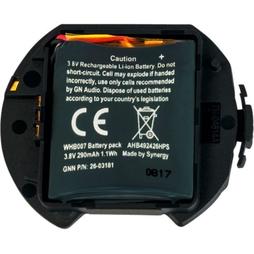 Batterie Jabra - Lithium ion (Li-Ion) - Pour Casques sans Fil - Batterie rechargeable - 3.8 V DC - 290 mAh Shelf Life