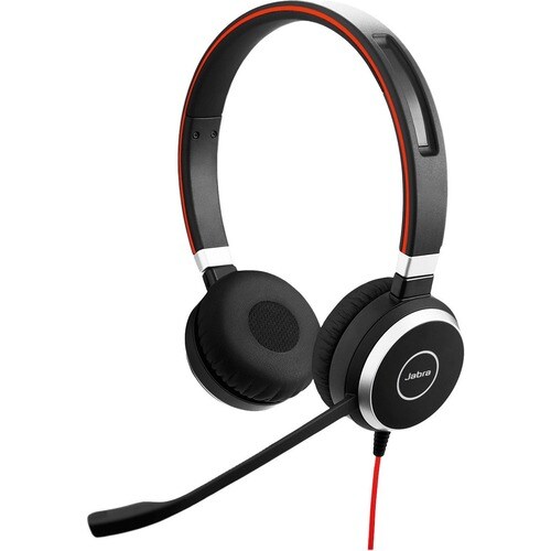 Jabra EVOLVE 40 MS Wired Over-the-head Stereo Headset - Binaural - Supra-aural - 32 Ohm - 150 Hz to 7 kHz - Electret, Cond
