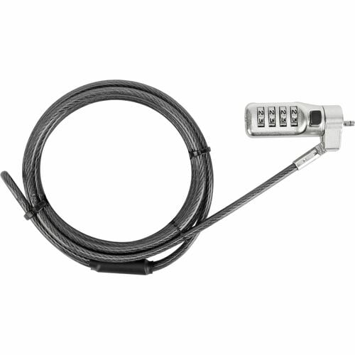 Targus DEFCON 3-in-1 Universal Resettable Combo Cable Lock - 6.5 ft (1.98 m) Cable - Resettable - 4-digit - Combination Lo