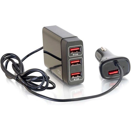 Legrand 4-Port USB Car Charger, 5.8A Output - 12 V DC, 24 V DC Input - 5 V DC/5.80 A Output