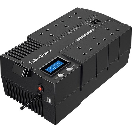 CyberPower BR1200ELCD-UK Line-interactive UPS - 1.20 kVA/720 W - Compact - AVR - 8 Hour Recharge - 2 Minute Stand-by - 230