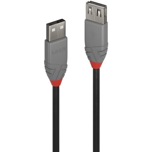 LINDY Anthra Line 50 cm USB Datentransferkabel - Erster Anschluss: Anschluss 1: USB A, Stecker - 480 Mbit/s - Verlängerung