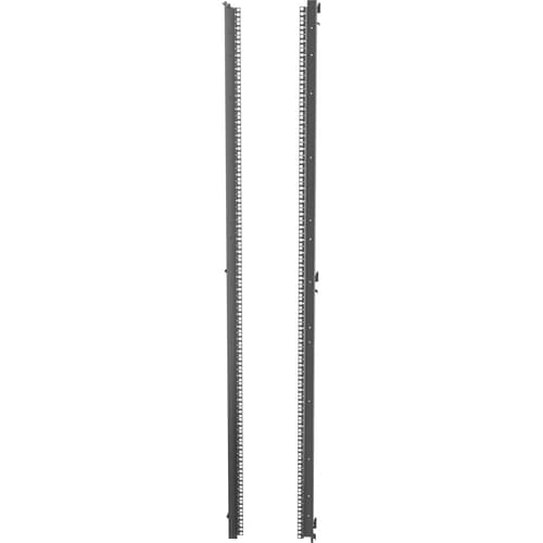 Vertiv™ 42U x 800mm Wide 19" Server Rails Square Hole Black (Qty 2) - For Server - 42U Rack Height x 19" (482.60 mm) Rack 