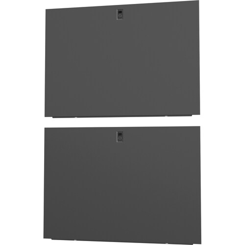 Vertiv VR 48U x 1200mm Deep Split Side Panels Black - Metal - Black - 48U Rack Height - 2 Pack - 47.2" Width