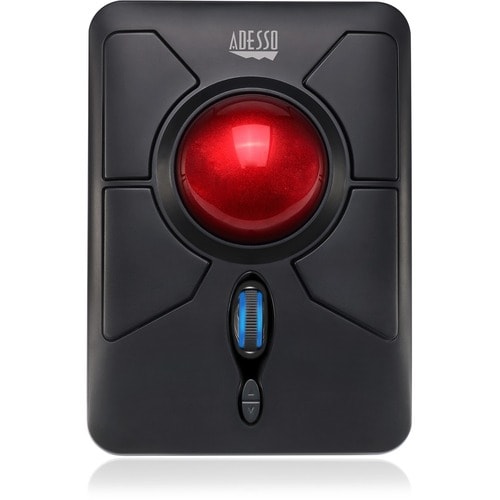 Adesso iMouse T50 Wireless Programmable Ergonomic Trackball Mouse - Optical - Wireless - 30 ft - Radio Frequency - 2.40 GH