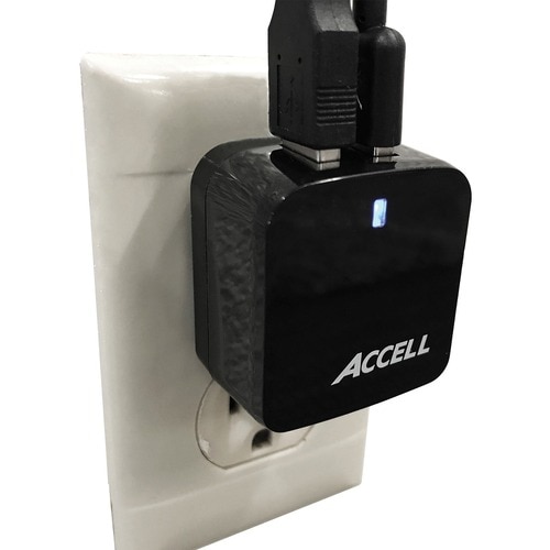 Accell AC Adapter - 17 W - 120 V AC, 230 V AC Input - 5 V DC/3.40 A Output HOME OR AWAY PLUG ADPATERS RETAIL