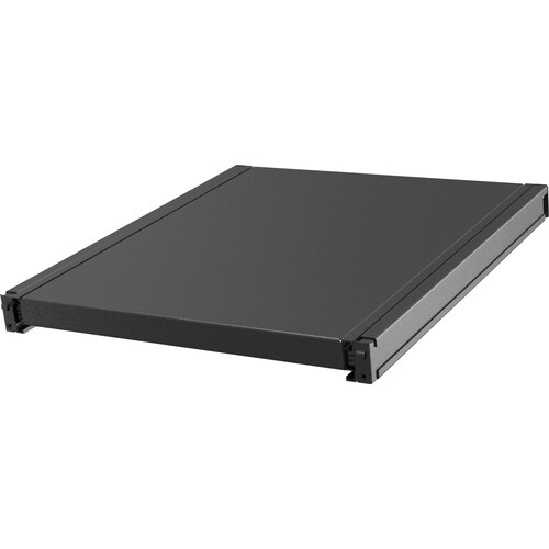 VERTIV 1U Rack-mountable Rack Shelf - 482.60 mm Rack Width x 853.44 mm Rack Depth - Black - Metal - 90.72 kg Maximum Weigh