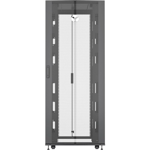 VERTIV VR 48U Floor Standing Rack Cabinet for Server, LAN Switch, Patch Panel, KVM Switch - 482.60 mm Rack Width x 1115 mm