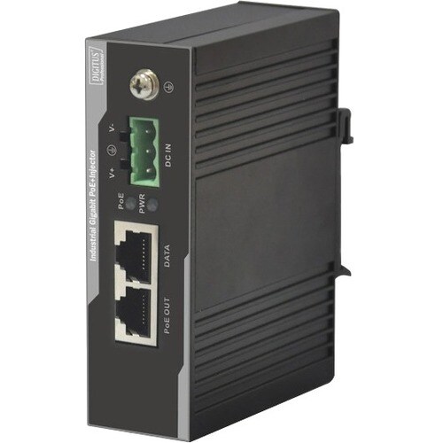 DIGITUS Professional PoE -Injektor - 55 V DC Ausgang - 1 x 10/100/1000TX Eingangsport(s) - 1 x 10/100/1000TX Ausgangsport(