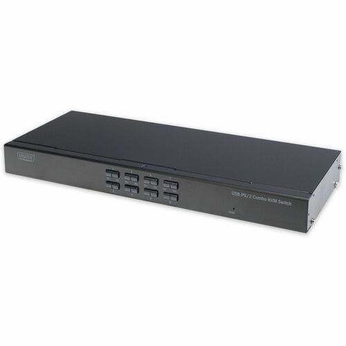 Digitus KVM-Switchbox - 8 Computer - SXGA - 1920 x 1080 - 2 x PS/2-Port - 2 x USB - USB 2.0 - 8 x VGA - Rackmount