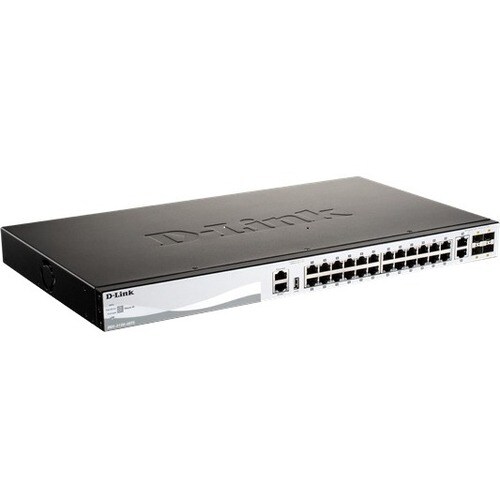 D-Link DGS-3130 DGS-3130-30PS 26 Ports Manageable Ethernet Switch - Gigabit Ethernet - 1000Base-T - 3 Layer Supported - Mo