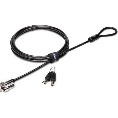 Kensington MicroSaver Cable de Bloqueo Para Portátil - Cierre con llave - Negro, Plata - Acero al carbono - Para Portátil