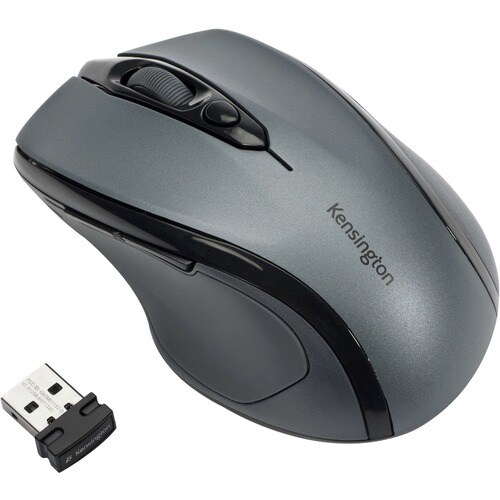 Mouse Kensington Pro Fit Talla mediana - Radiofrecuencia - USB - Óptico - Gris grafito - 1 - Inalámbrico - 2.40GHz - 1600 