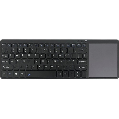 InFocus Wireless Keyboard With Touchpad - Wireless Connectivity - RF - USB Type A Interface - 80 Key - English (US) - Touc