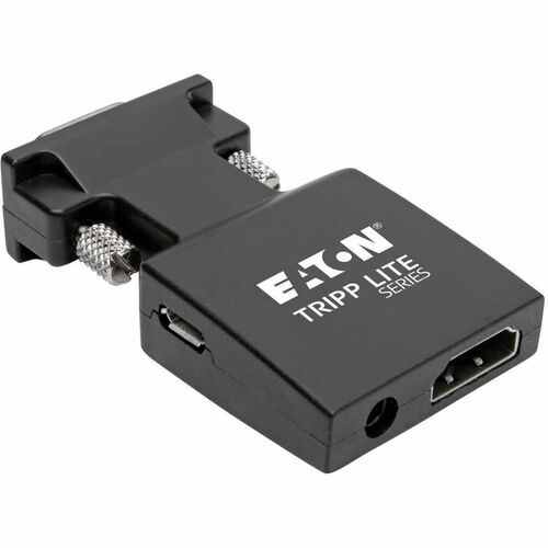 Eaton Tripp Lite Series HDMI to VGA Active Adapter Video Converter with Audio (F/M) - 1 x 15-pin HD-15 VGA Male - 1 x HDMI