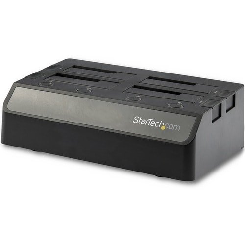 StarTech.com 4-Bay USB 3.1 to SATA Hard Drive Docking Station, 2.5/3.5" SATA III (6Gbps) SSD/HDD Dock, 10Gbps Top Loading 