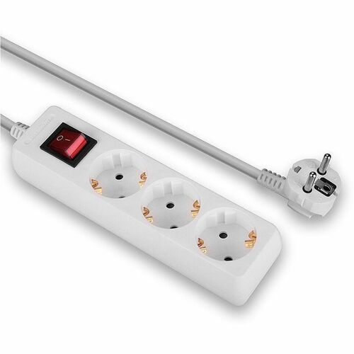 LINDY Steckdosenleiste - Schuko - 3 x Schuko - 1,40 m Kabel - 250 V AC Voltage - 3,50 kW - Extern - Weiß