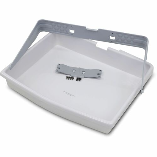 Ergotron SV Front Tray - 5.90 kg Load Capacity - Easy to Install - Plastic, Steel - White, Grey