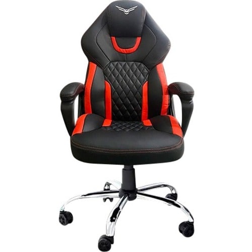 Sillón de Juego Naceb - Espuma, Cuero sintético PU, Metálico - Negro, Rojo