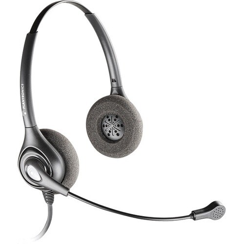 Plantronics SupraPlus SDS 2491 Headset - Stereo - Quick Disconnect - Wired - Over-the-head - Binaural - Supra-aural - Nois