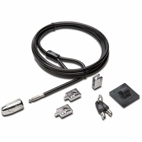 Kensington Desktop & Peripherals 2.0 Locking Kit - 2.44 m Cable - Keyed Lock - Black - Carbon Steel - For Desktop Computer