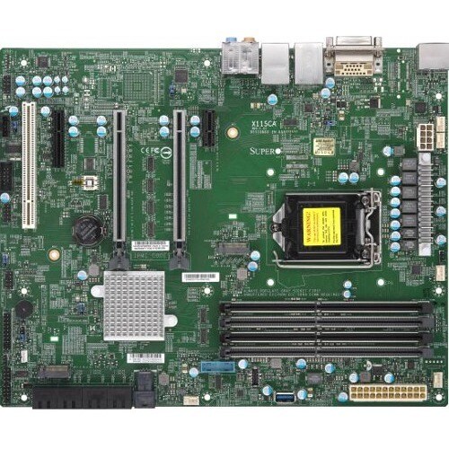 Supermicro X11SCA Workstation Motherboard - Intel C246 Chipset - Socket H4 LGA-1151 - ATX - 64 GB DDR4 SDRAM Maximum RAM -