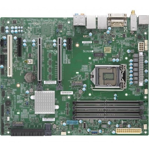 Supermicro X11SCA-W Workstation Motherboard - Intel C246 Chipset - Socket H4 LGA-1151 - ATX - 64 GB DDR4 SDRAM Maximum RAM