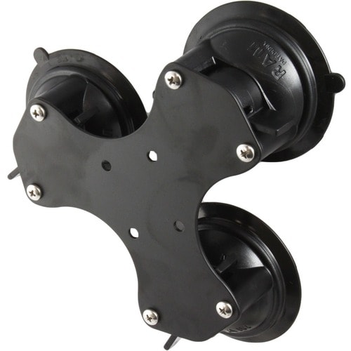 RAM Mounts Twist-Lock Mounting Adapter for Suction Cup - Powder Coated Marine-grade Aluminum