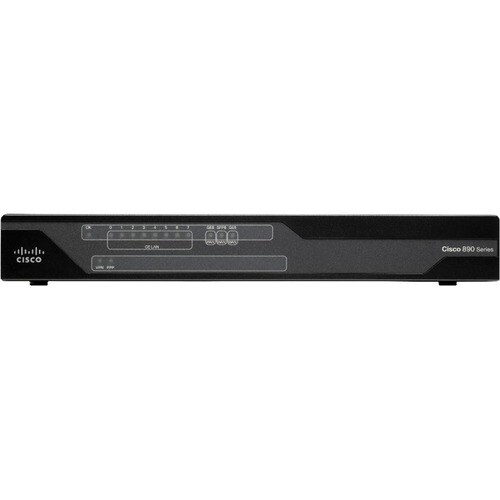 Cisco 890 896VA Router - Recondicionado - 9 Portas - Porta de gestão - 1 - Gigabit Ethernet - ADSL2+ - Secretária - 1 Ano