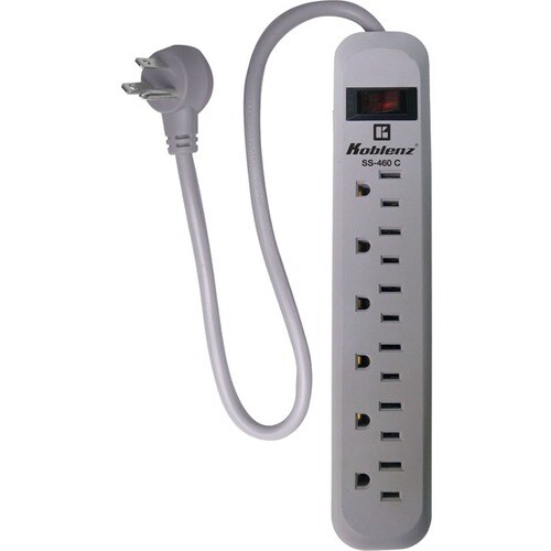 Supresor/Protector de Sobretensión Koblenz SS-460-C - 6 x alimentación de CA - 460J - 90cm