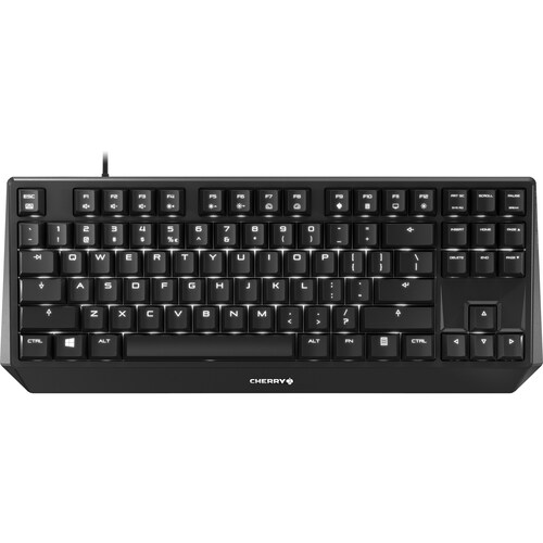 CHERRY MX 1.0 TKL Wired Mechanical Keyboard - Compact, Black, MX RED Switch ,Adjustable Backlighting, for Office/Gaming