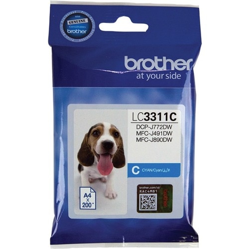 Brother LC3311C Original Inkjet Ink Cartridge - Cyan Pack - 200 Pages