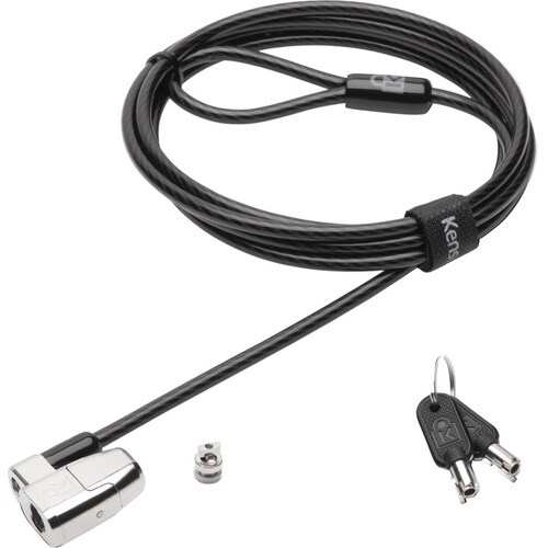 Kensington ClickSafe Cable de Bloqueo Para Portátil - 1.80m - Cierre con llave - Acero al carbono - Para Portátil