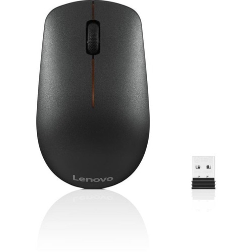 Lenovo 400 Wireless Mouse (WW) - Optical - Wireless - Black - USB - Scroll Wheel - 3 Button(s) - Symmetrical