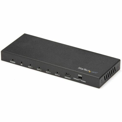 StarTech.com 4 Port HDMI Splitter - 4K 60Hz - 1x4 Way HDMI 2.0 Splitter - HDR - ST124HD214 - Displays the same image with 