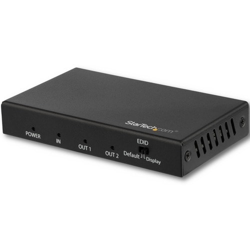 StarTech.com 2 Port HDMI Splitter - 4K 60Hz - 1x2 Way HDMI 2.0 Splitter - HDR - ST122HD214 - Displays the same image with 