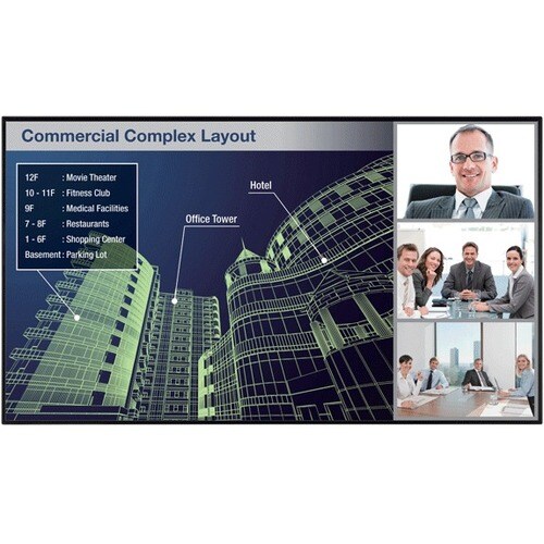 Sharp PNUH861 Digital Signage Display - 85.60"" (2174.24 mm) LCD - 3840 x 2160 - Edge LED - 400 cd/m² - 2160p - HDMI - USB