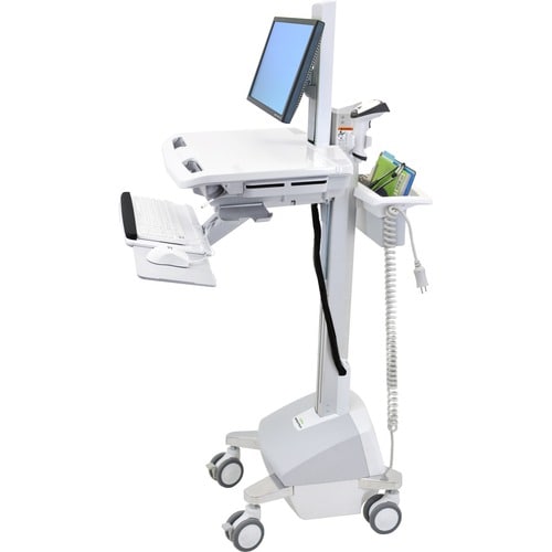 Ergotron StyleView Laptop Trolley - 14.06 kg Capacity - 4 Casters - Aluminium