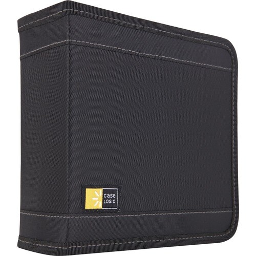 Case Logic CDW-32 BLACK Optical Disc Case - Wallet - Nylon - Black - 32 CD/DVD