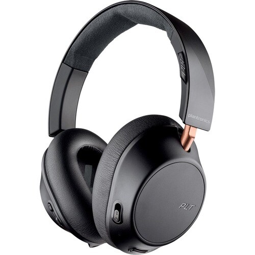 Plantronics BackBeat GO 810 Wireless Over-the-head Stereo Headset - Graphite Black - Binaural - Circumaural - 5000 cm - Bl
