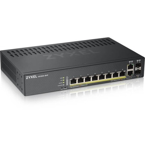 ZYXEL 8-port GbE Smart Managed PoE Switch - 8 Ports - Manageable - 4 Layer Supported - Modular - 2 SFP Slots - Twisted Pai