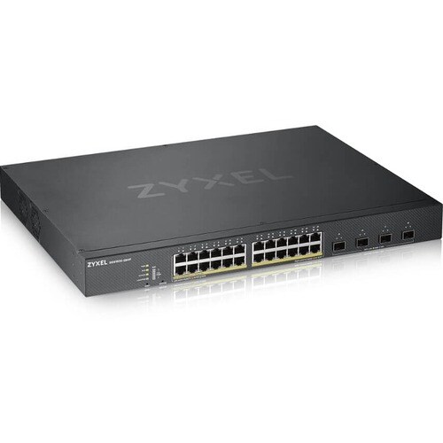ZYXEL 24-port GbE Smart Managed Switch with 4 SFP+ Uplink - 24 Ports - Manageable - 2 Layer Supported - Modular - 24.60 W 