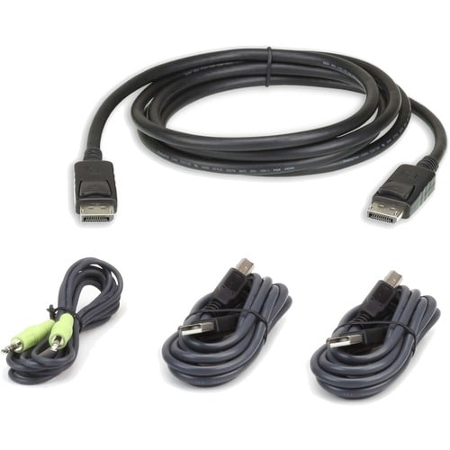 ATEN DisplayPort Audio/Video Cable-TAA Compliant - 10 ft DisplayPort A/V Cable for Audio/Video Device - First End: Display