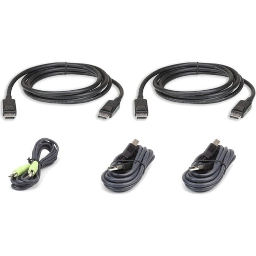 ATEN Displayport Audio/Video Cable-TAA Compliant - 10 ft DisplayPort A/V Cable for Audio/Video Device - First End: Display