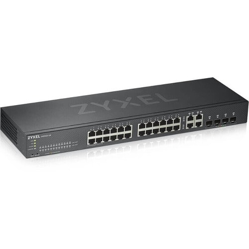 ZYXEL GS1920 GS1920-24V2 24 Ports Manageable Ethernet Switch - 4 Layer Supported - Modular - 4 SFP Slots - Twisted Pair, O