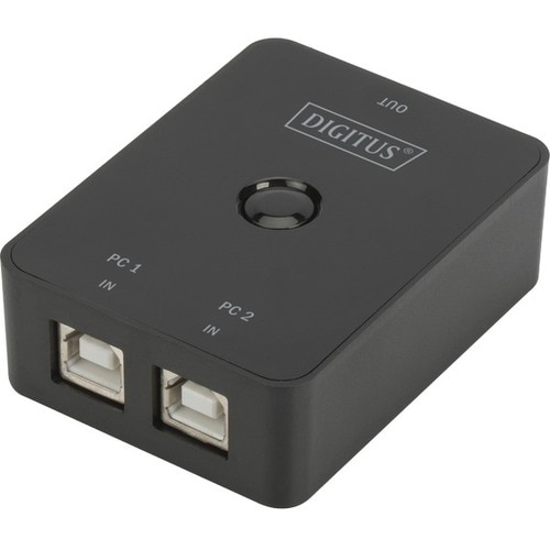 Digitus USB-Switch - USB - Extern - 2 Total USB Port(s) - 2 USB 2.0 Port(s) - PC, Mac