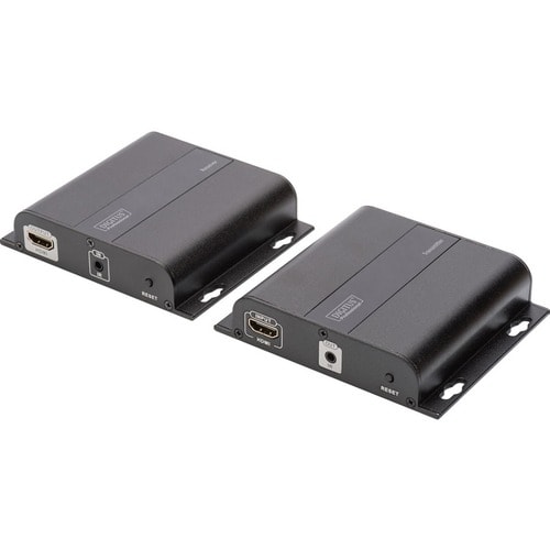 Digitus Video Extender Transmitter/Receiver - Wired - 1 Input Device - 1 Output Device - 120 m Range - 2 x Network (RJ-45)
